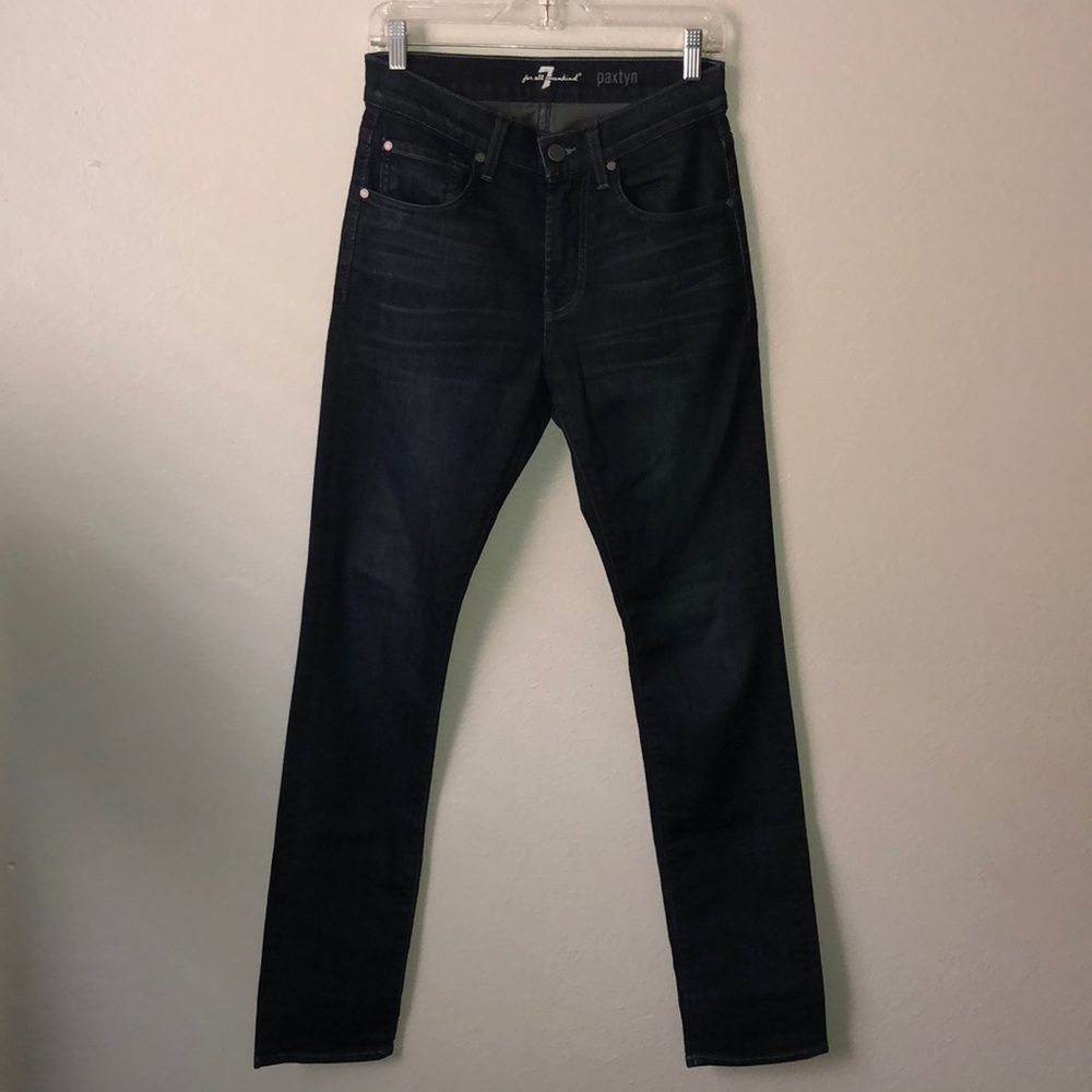 Dark indigo slim jean
